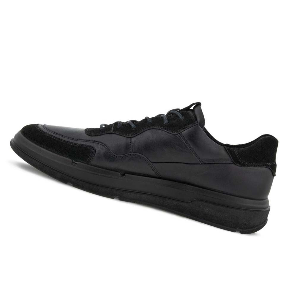 Men's Ecco Soft X Casual Shoes Black / Black | USA 486XYU